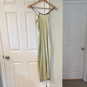 Maryam Nassir Zadeh Light Green Slip Dress